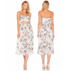 Seen on Anne Hathaway! Zimmermann Romantic Jasper Tie Halter‎ Dress Size 0 b71